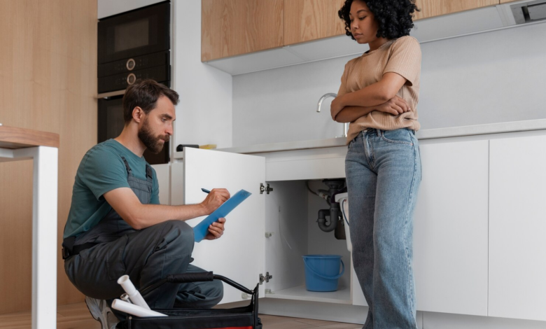 Professional plumbers